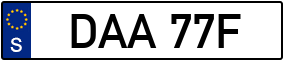 Trailer License Plate